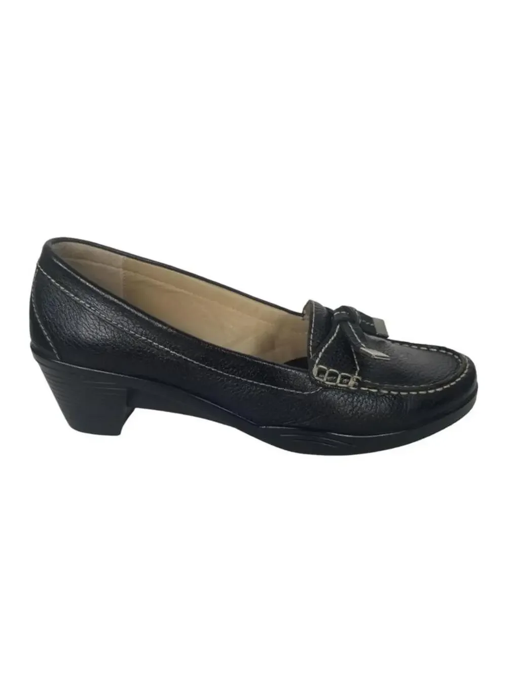 Womens Hotter Made in England Black Leather Horsebit Loafers Shoes US Size 10 M